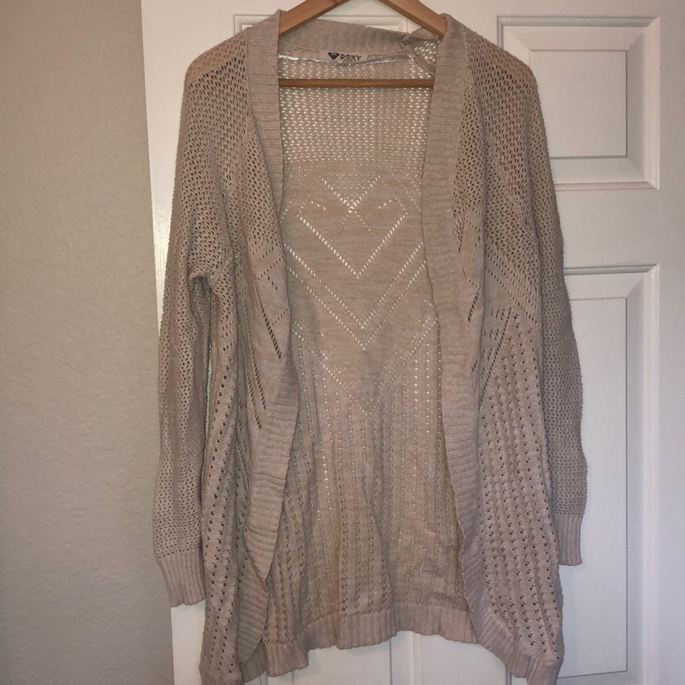 ROXY Cream Cardigan